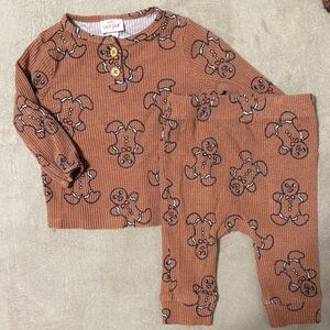 Cat & Jack Brown Gingerbread Baby Set